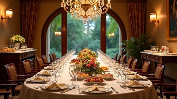 Recevoir dans une villa : l'organisation d'un repas d'exception